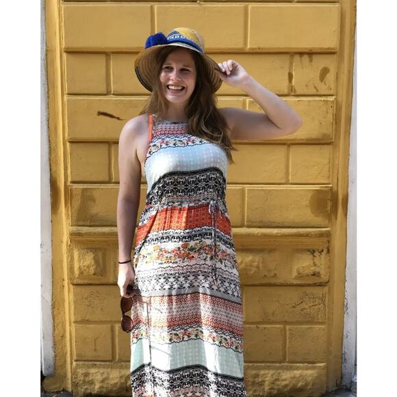 Boho Maxi Dress Size Small - Picture 5 of 10